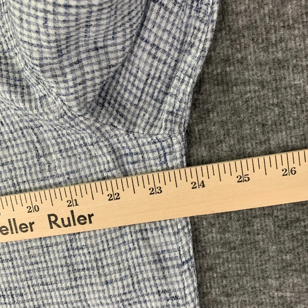 Carbon 2 Cobalt Flannel Shirt Men Medium Button Up Long Sleeve
